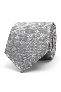 Outlet Floral Pattern Tie 100% Silk 8cm Gravatas