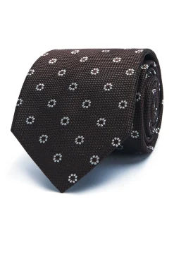 Clearance Floral Pattern Tie 100% Silk 8cm Gravatas