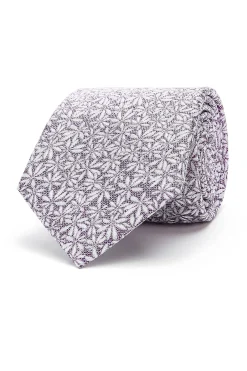 Best Floral Pattern Tie 100% Silk 8cm Gravatas