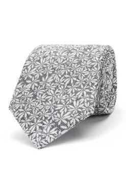 Best Floral Pattern Tie 100% Silk 8cm Gravatas