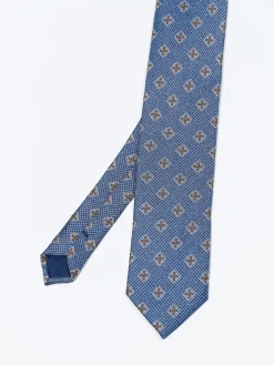 Outlet Floral Pattern Tie 100% Silk 7,5cm Gravatas