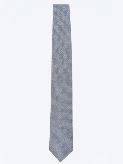 Outlet Floral Pattern Tie 100% Silk 7,5cm Gravatas