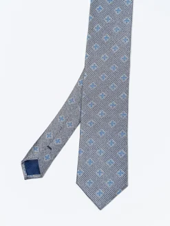 Outlet Floral Pattern Tie 100% Silk 7,5cm Gravatas