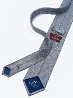 Outlet Floral Pattern Tie 100% Silk 7,5cm Gravatas