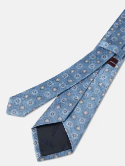 Sale Floral Pattern Tie 100% Silk 8cm Gravatas