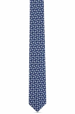 Floral Pattern Tie 100% Silk 7cm Gravatas