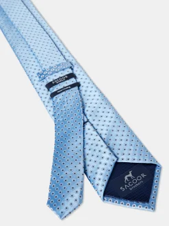 New Floral Pattern Tie 100% Silk 7,5cm Gravatas
