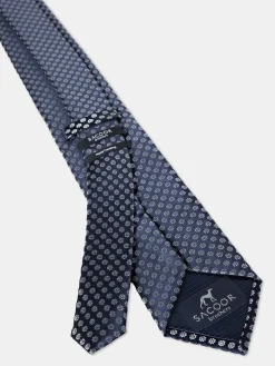 New Floral Pattern Tie 100% Silk 7,5cm Gravatas