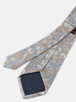 Floral Pattern Tie 100% Silk 8cm Gravatas