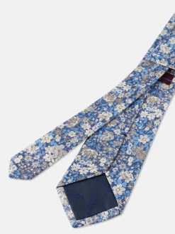 Floral Pattern Tie 100% Silk 8cm Gravatas