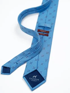 Discount Floral Pattern Tie 100% Silk 7,5cm Gravatas