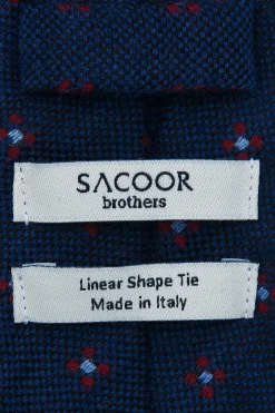 New Floral Pattern Tie 100% Wool 7cm Gravatas