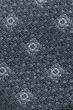 Online Floral Pattern Tie Silk and Wool Blend 7,5cm Gravatas