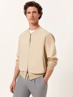 Hot Garment Wash Light Weight Bomber Jacket Blusões