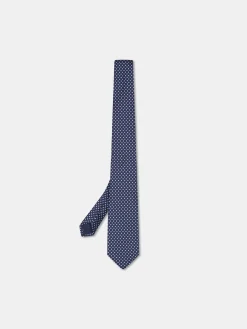 Sale Geometric Pattern Tie 100% silk 8cm Gravatas