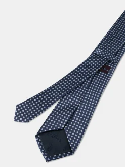 Geometric Pattern Tie 100% silk 8cm Gravatas