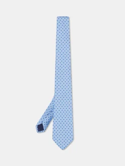 Geometric Pattern Tie 100% silk 8cm Gravatas