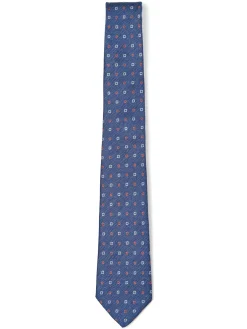 Best Geometric Pattern Tie 100% silk 8cm Gravatas