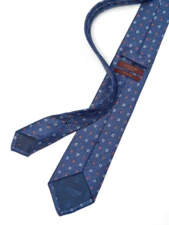 Best Geometric Pattern Tie 100% silk 8cm Gravatas