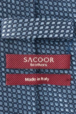 Online Geometric Pattern Tie 100% Silk 8cm Gravatas
