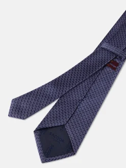 Online Geometric Pattern Tie 100% silk 8cm Gravatas