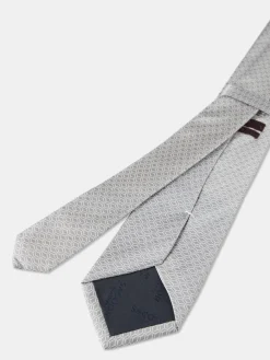Online Geometric Pattern Tie 100% silk 8cm Gravatas