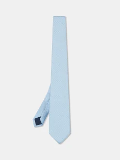 Online Geometric Pattern Tie 100% silk 8cm Gravatas