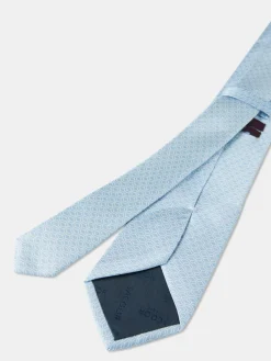 Online Geometric Pattern Tie 100% silk 8cm Gravatas
