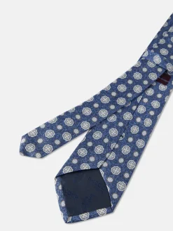 Online Geometric Pattern Tie 100% silk 8cm Gravatas