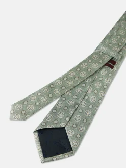 Online Geometric Pattern Tie 100% silk 8cm Gravatas