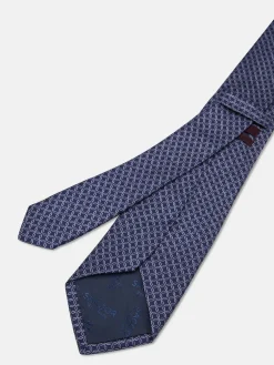 Clearance Geometric Pattern Tie 100% silk 8cm Gravatas