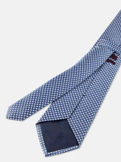 New Geometric Pattern Tie 100% silk 8cm Gravatas