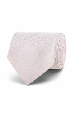 New Geometric Pattern Tie 100% Silk 8cm Gravatas