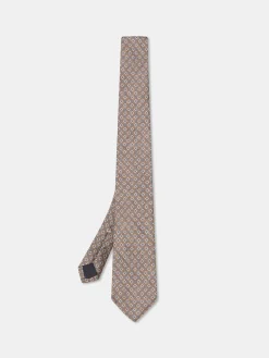 Hot Geometric Pattern Tie 100% silk 8cm Gravatas