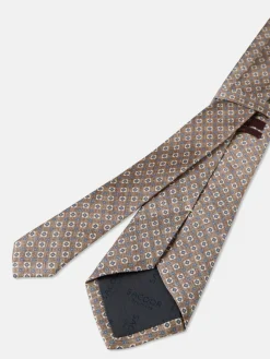 Hot Geometric Pattern Tie 100% silk 8cm Gravatas