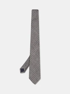 Hot Geometric Pattern Tie 100% silk 8cm Gravatas