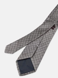 Hot Geometric Pattern Tie 100% silk 8cm Gravatas