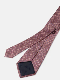 Hot Geometric Pattern Tie 100% silk 8cm Gravatas