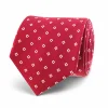 Discount Geometric Pattern Tie 100% silk 7cm Gravatas