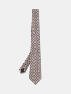 Sale Geometric Pattern Tie 100% silk 8cm Gravatas