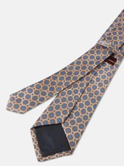 Sale Geometric Pattern Tie 100% silk 8cm Gravatas