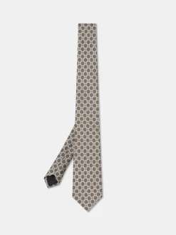 Sale Geometric Pattern Tie 100% silk 8cm Gravatas