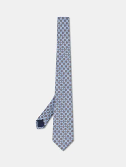 Sale Geometric Pattern Tie 100% silk 8cm Gravatas