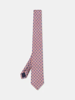 Sale Geometric Pattern Tie 100% silk 8cm Gravatas