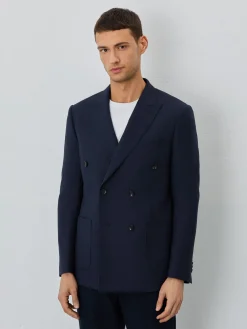 Best Half-canvas Blazer With Patch Pockets In Wool Blend Blazers