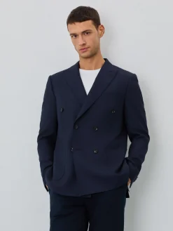 Best Half-canvas Blazer With Patch Pockets In Wool Blend Blazers
