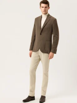 Outlet Italian Honeycomb Knit Blazer In Wool Stretch Blazers