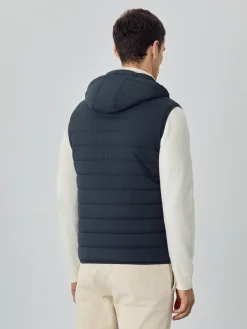 Online K-Easy Packable Lightweight Padded Mixed Down Vest Coletes