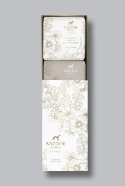 Online Lavender/Vanilla and Winterberry Scented Soap Set Perfumaria
