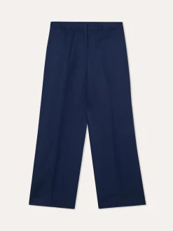 Best Loose Fit Trousers In Cotton & Linen Blend MULHER Fatos|Calças De Fato
